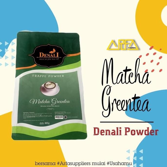 

Grosir Powder Denali Matcha Greentea - Bubuk Minuman Premium Rasa Matcha