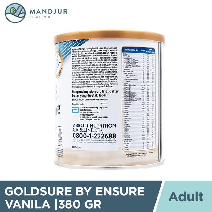 

Sale Goldsure By Ensure Vanila 380 Gram - Susu Bubuk Tambahan Nutrisi