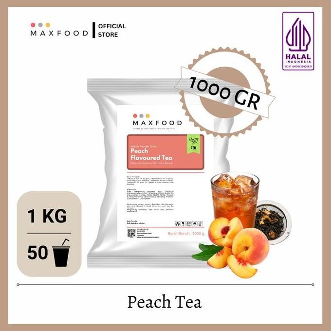 

Sale Peach Tea Powder Drink / Bubuk Minuman Teh Rasa Persik 1 Kg