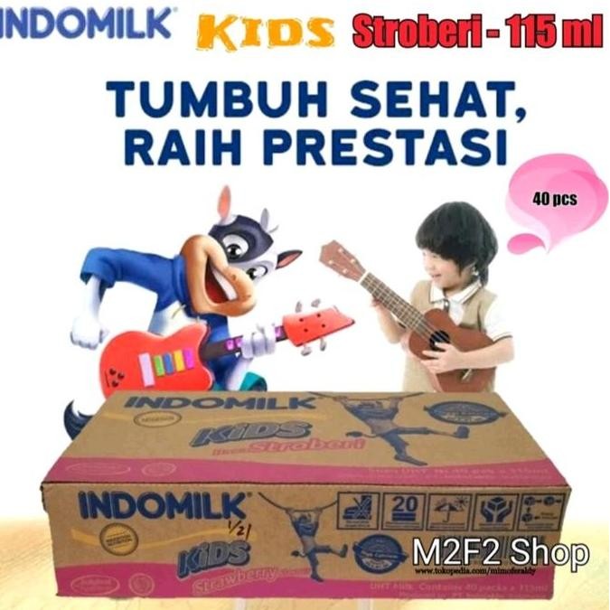 

Promo Indomilkids Susu Uht Varian Coklat & Stroberry Karton 115Ml X 40Pcs Milk Susu