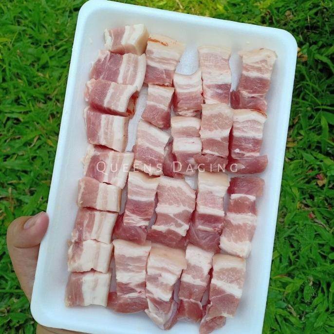 

Sale Samcan Potong Dadu - Pork Belly Cube Impor ( 500 Gram )