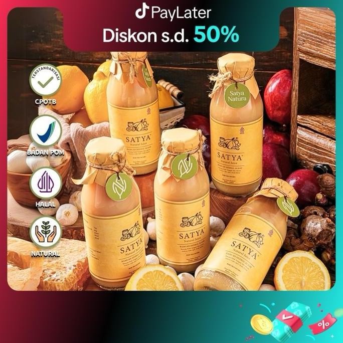 

Promo (Paket 5 Botol) Satya Jus Bawang Putih Tunggal Jahe Merah Madu Hutan Cuka Apel Lemon Bpom Tr Natural Dan Aman