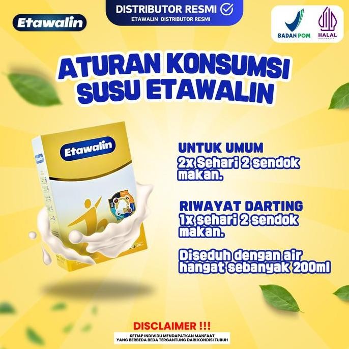 

Grosir Susu Etawalin 2 Box Original | Minuman Manis Susu Bubuk Kambing Etawa | Distributor Resmi Etawalin Dairy Milk Bpom Halal [Bisa Cod]