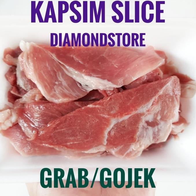 Murah Daging Babi Kapsim Slice 1Kg