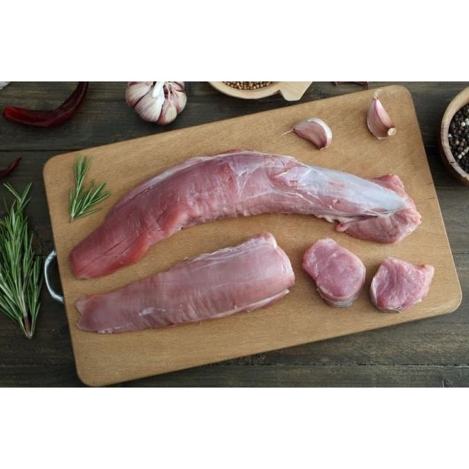 

Murah Pork Tenderloin Fillet Daging Lulur Has Dalam Babi Bali Premium Lembut