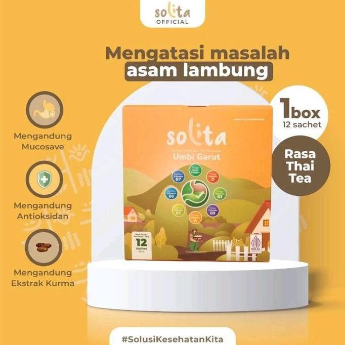 

Promo Solita | Minuman Umbi Garut Isi 12 Sachet - Thai Tea 12 Sachet
