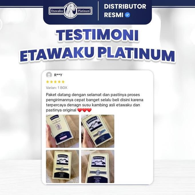 

Promo 3 Box Etawaku Platinum - Susu Kambing Etawa Bantu Masalah Pernafasan Dairy Milk