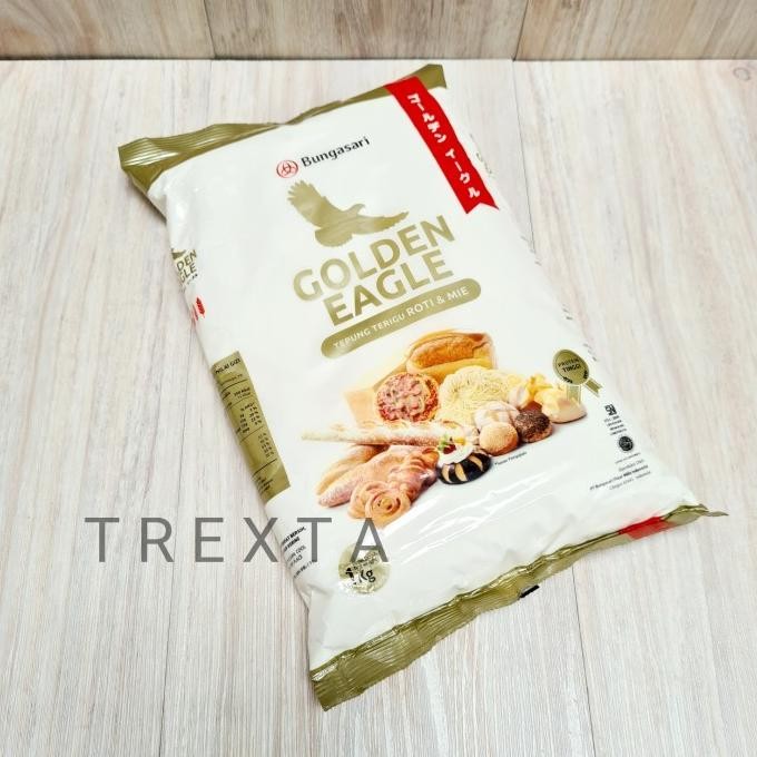 

Grosir [Karton] Tepung Terigu Roti Mie Golden Eagle - 1Kg [Sameday]