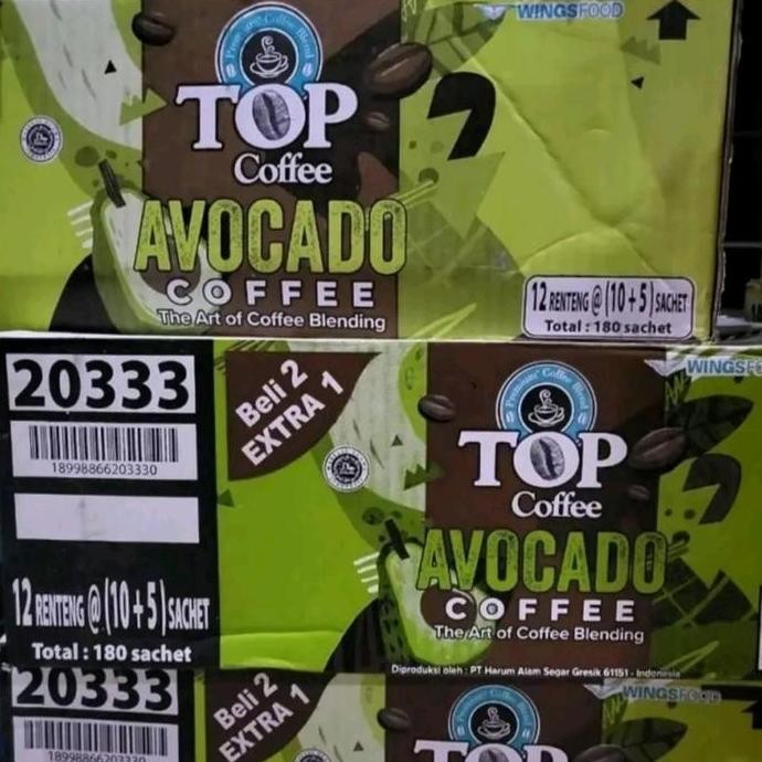 

Murah Top Coffee Avocado 1 Dus 12 Renceng