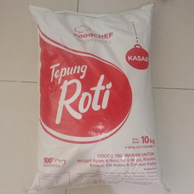 

Grosir Tepung Roti Breadcrumbs Mix Halus Foodchef 10Kg