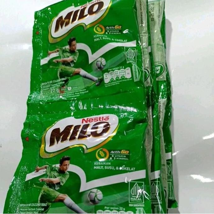 

Murah 40Pcs ~ Nestle Milo Sachet 22Gr / 4 Renceng Minuman Serbuk Coklat Bebas Kafein Cokelat