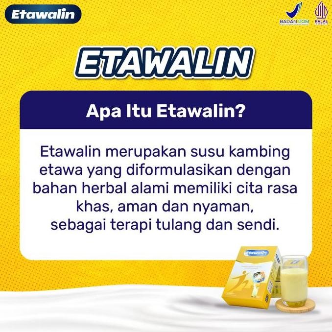 

Grosir Etawalin Paket 2 Box Produk Asli Olahan Susu Etawa Membantu Kesehatan Tulang, Sendi Dan Samrat Bisa Cod