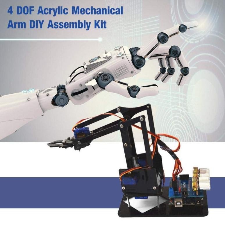 Robot Arm DIY Mechanical Claw Robot for Arduino Smart Robot Building Kit