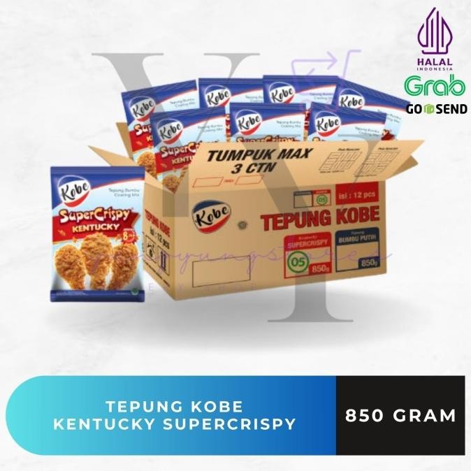 

Sale 1 Dus Isi 12 Bungkus Kobe Tepung Bumbu Supercrispy Kentucky 850 Gram