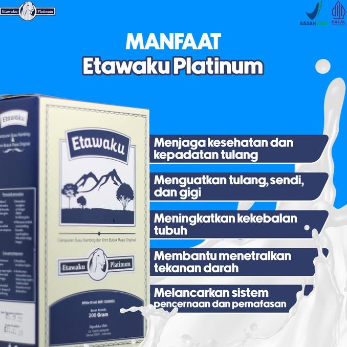 

Grosir Etawaku Platinum Susu Kambing Etawa Atasi Masalah Pernapasan Paket 2
