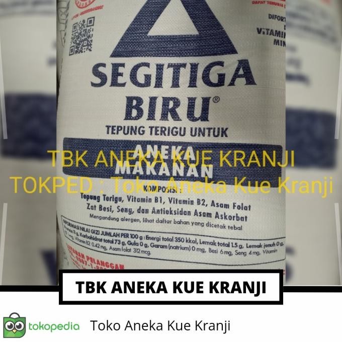 

Murah Tepung Terigu Segitiga Biru Boga Sari 25 Kg/Terigu Protein Sedang