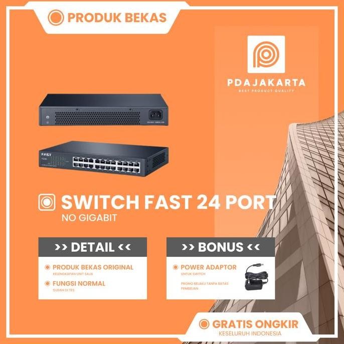 SWITCH 24 PORT NON GIGABIT DESKTOP/RACKMOUNT SWITCH HUB 2004T