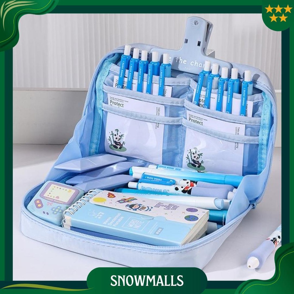 

Anak 12 Layer Tas Tempat Pensil Case Pouch Transparan Kapasitas Besar Stationery Kantor Promo Puncak