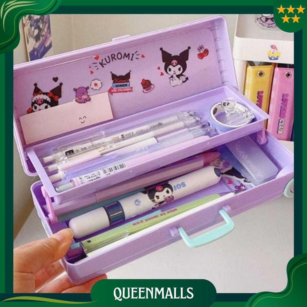 

Kp192 - Kotak Pensil Bentuk Troli Lucu Alat Tulis Dua Lapis Koper Pencil Case Alat Stationary Sekolah Kuromi Cinnamoroll Pochacco Kartun Promo 4.4
