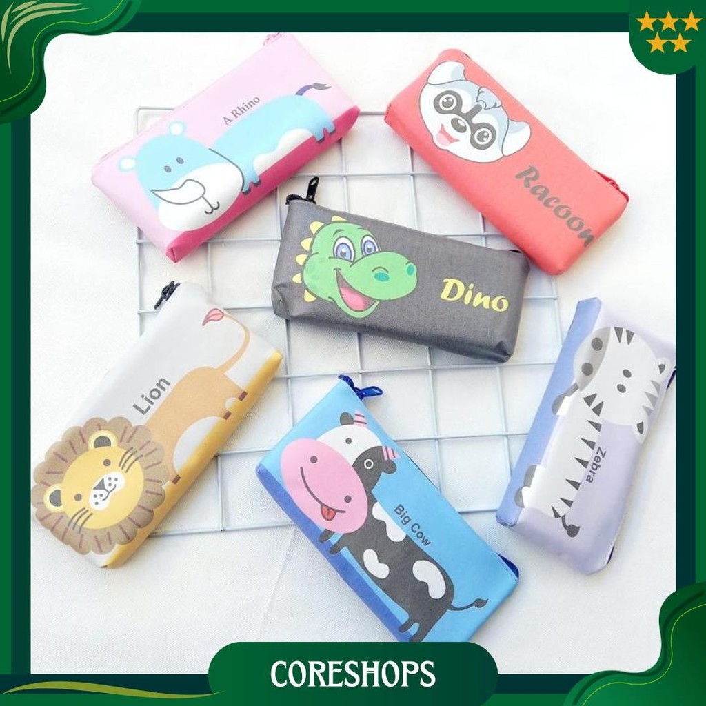 

Kotak Pensil Karakter Tempat Pensil Ukuran Medium Rhino Friends Ori