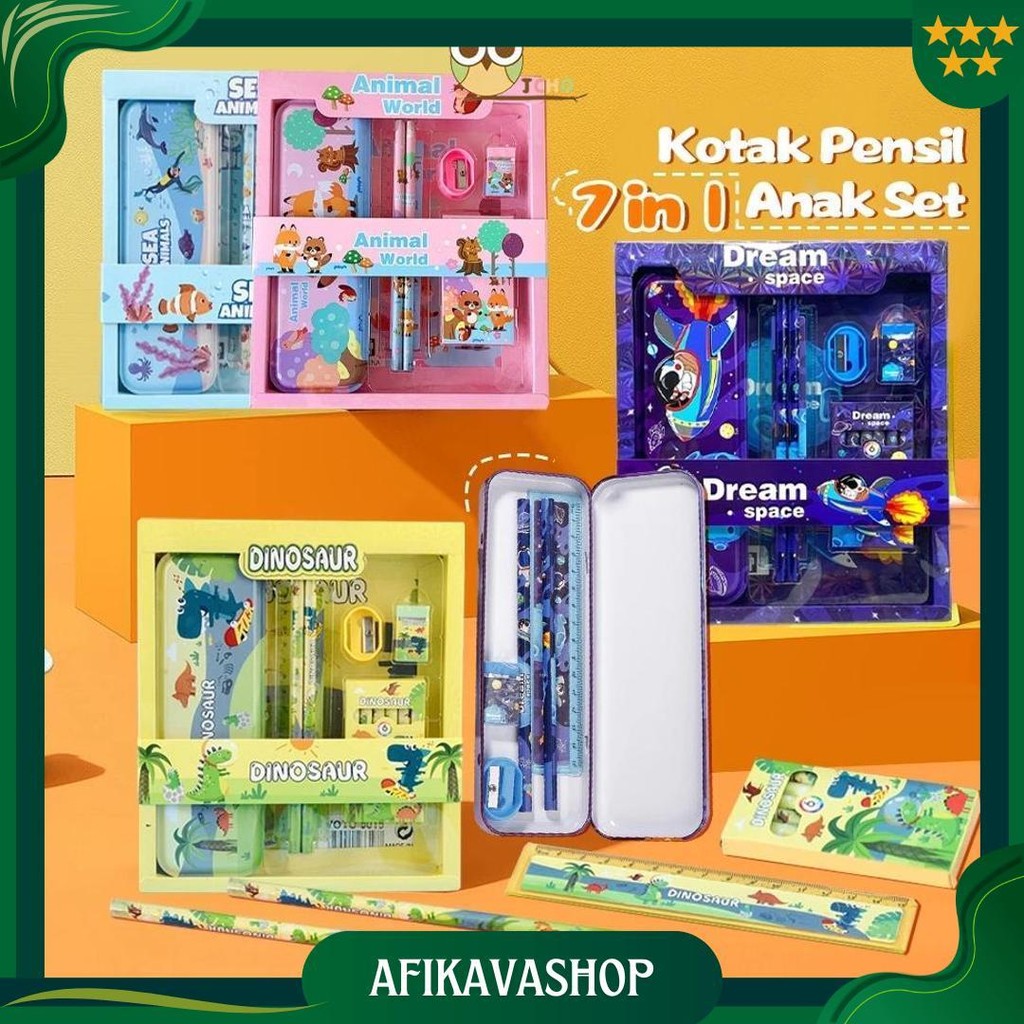 

Jcho Kotak Pensil Anak Stationary Set Lengkap Alat Tulis Kotak Pensil Lucu Karakter Cod
