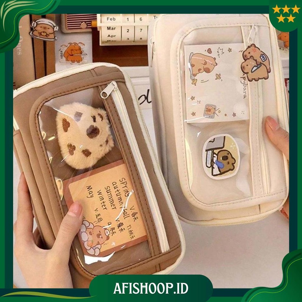 

[Cod] Tempat Alat Tulis Kotak Pensil Aesthetic Korea Tas Penatempat Pencil Tas Pensil Kapasitas Besar Freeies Ori