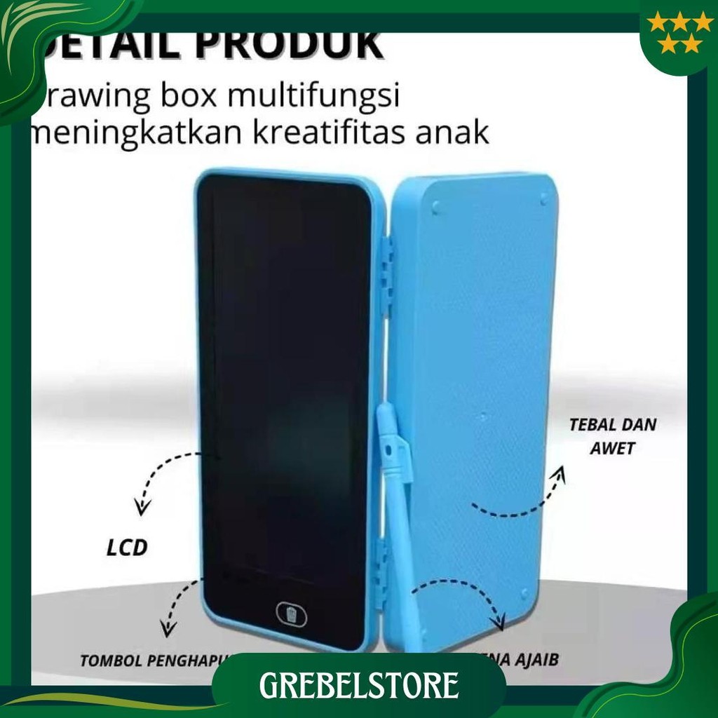 

Kotak Pensil Anak 2 In 1 Pen Case Writing Pad Tempat Pencil Gambar Ori