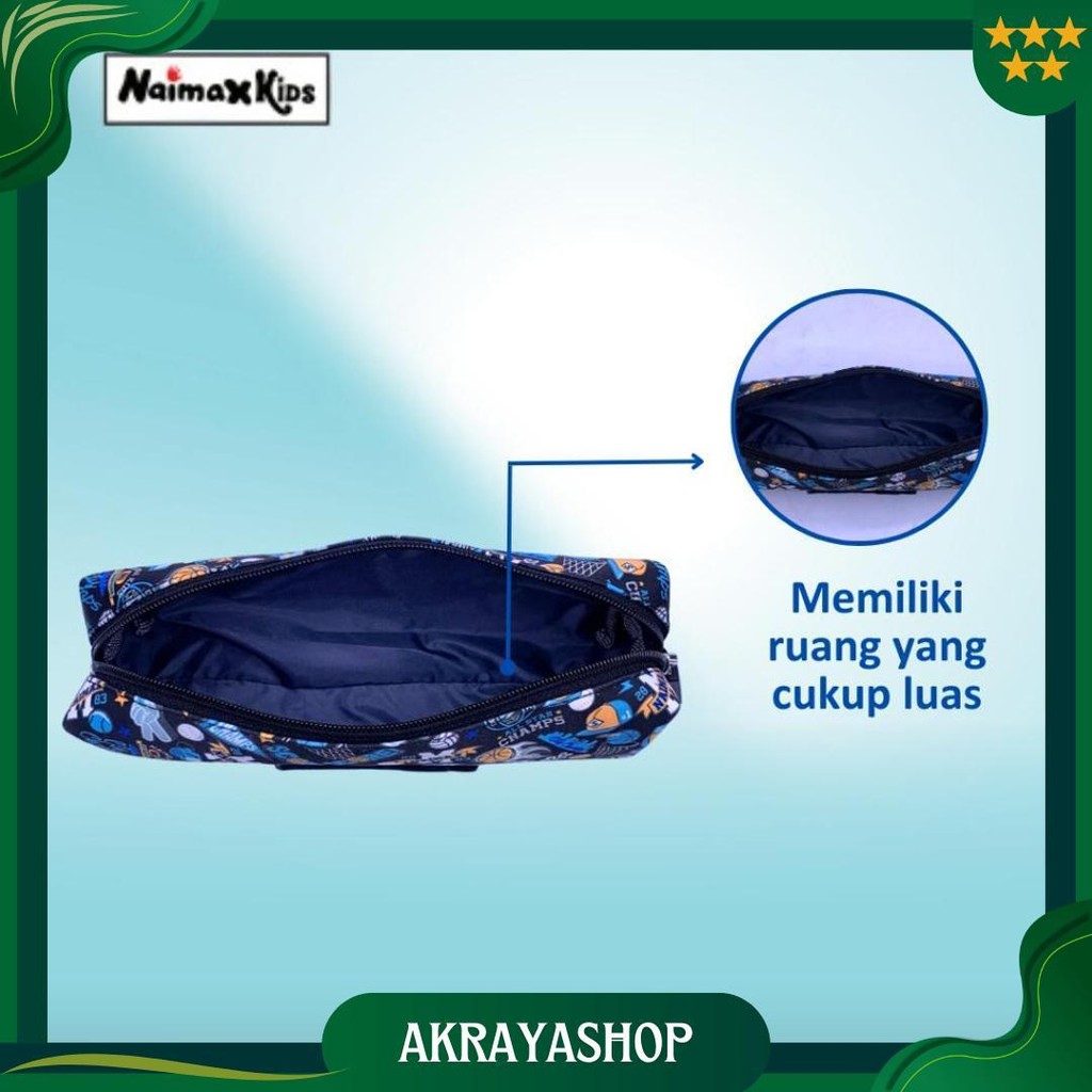 

Pencil Case Custom Nama | Naimax Kids Pencil Case Premium Anak Laki Laki Alat Pencil Stationery Tulisl Best Seller