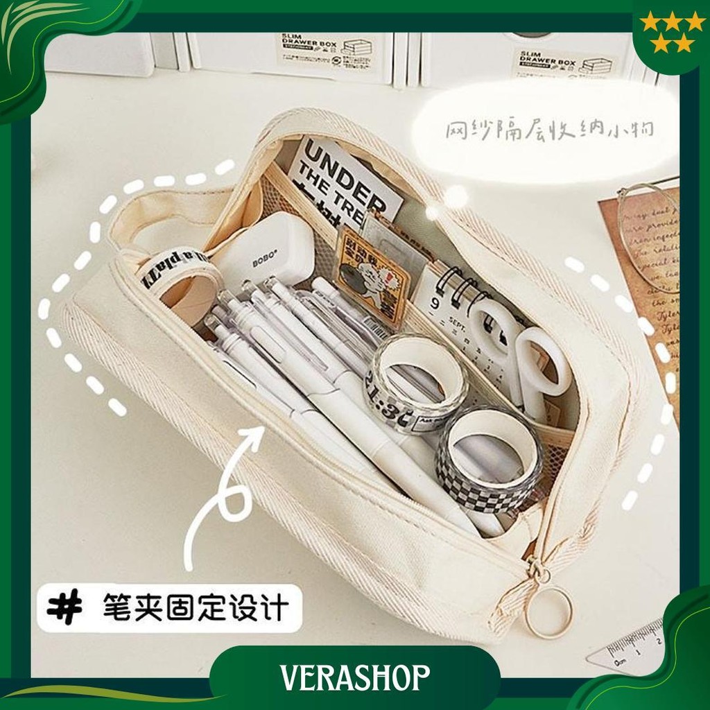 

Shinsday Kotak Pensil Tempat Pensil Aesthetic Kapasitas Besar Untuk Anak Sekolah Gratis Ongkir