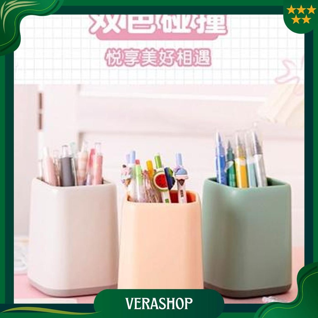 

Tempat Pensil Dan Pulpen Polos Simple Serbaguna Minimalis Pen Holder Promo Puncak