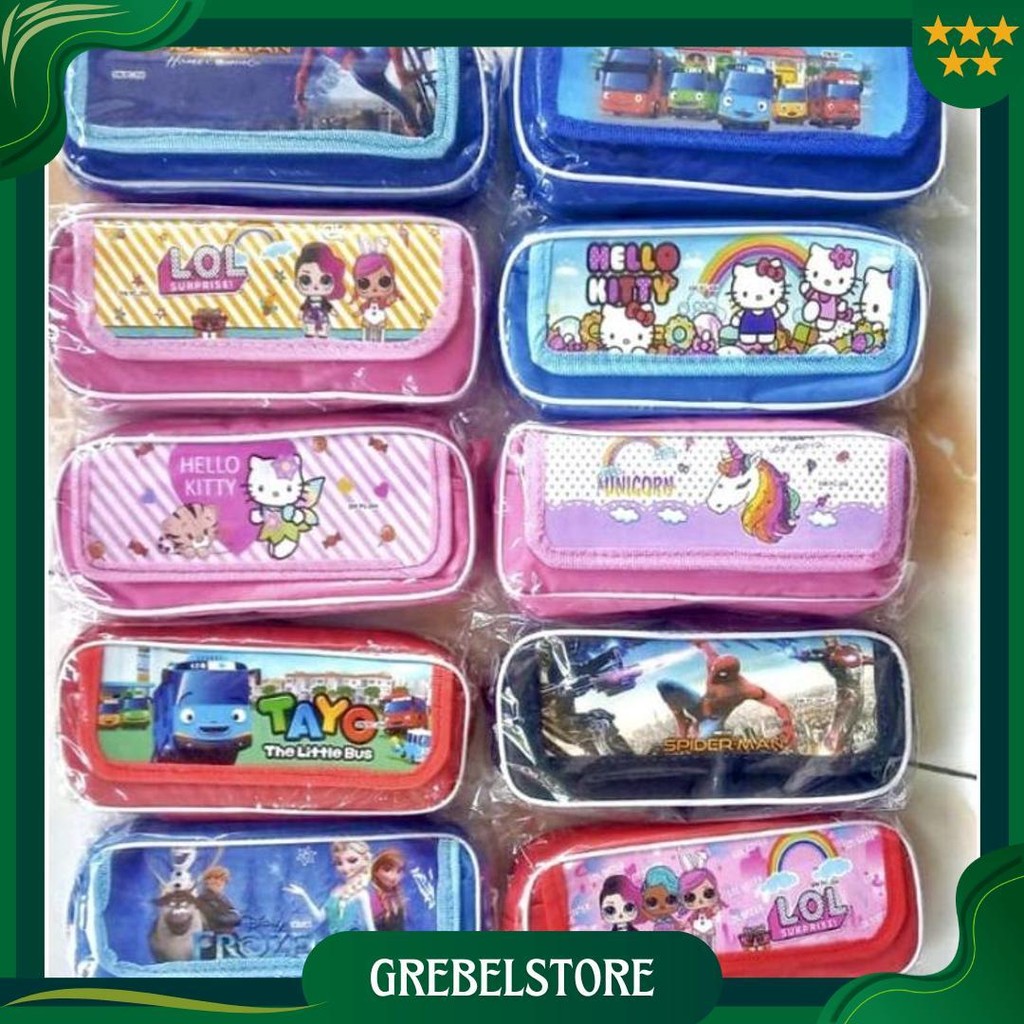 

(Grosir) 12Pcs Tepak Saku Premium Labubu / Tempat Pensil Sekolah / Souvenir Free Plastik Ori