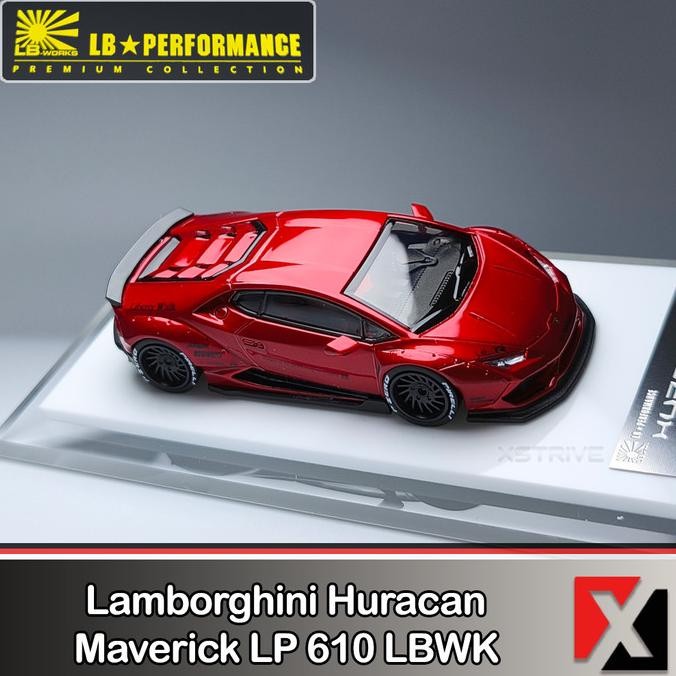 ONE MODEL LB PERFORMANCE 1:64 LAMBORGHINI HURACAN MAVERICK LP610 LBWK RED RESIN 2104T