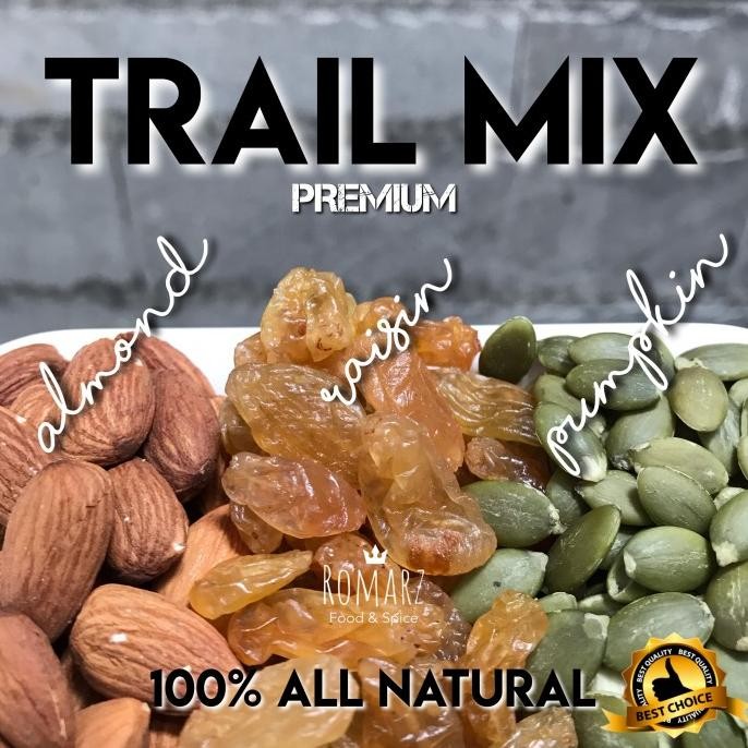

TRAILMIX GRANOLA ROASTED #04 ALMOND ROASTED MIXED SUPER FOOD 1kg