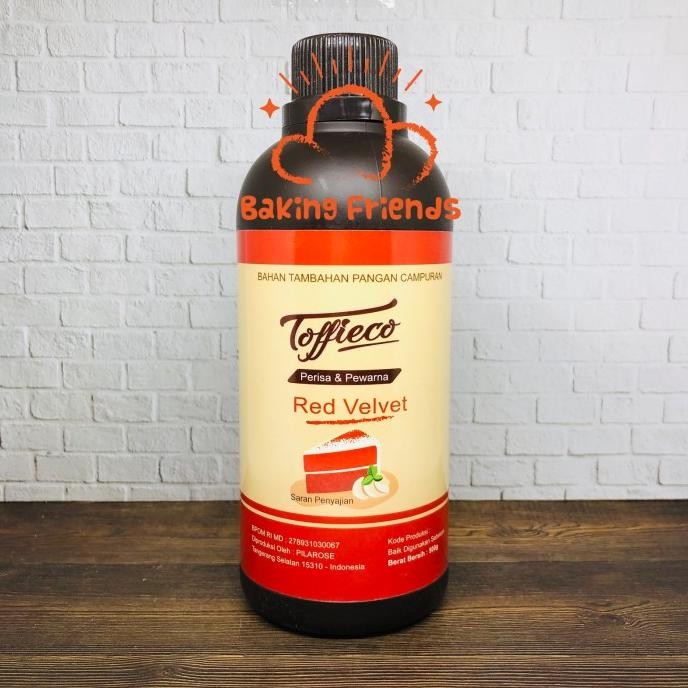 

Grosir Toffieco Pasta Red Velvet 500Gr/ Perisa Perasa Pewarna Red Velvet