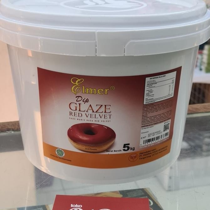 

Grosir Elmer Dip Glaze Red Velvet 5Kg 1 Pail