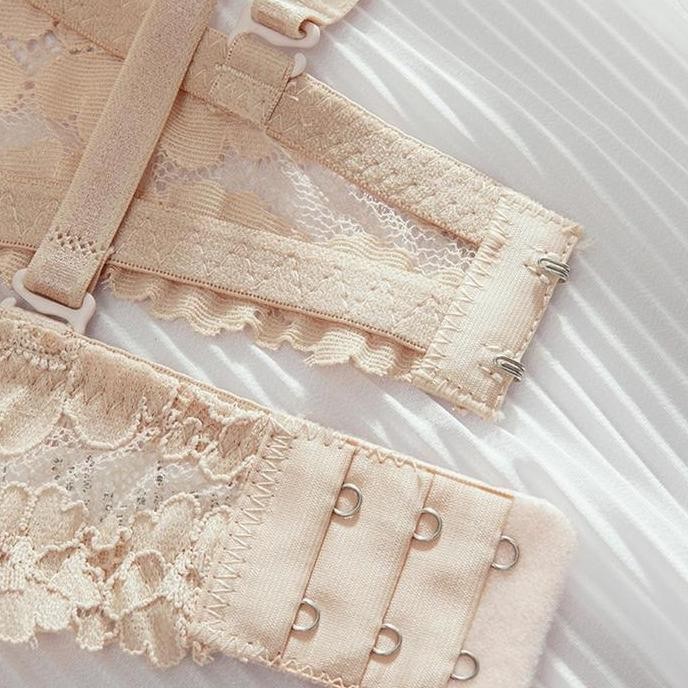 Bra Push Up 1/2 Cup Memilik Kawat Busa Tebal Pakaian Dalam Renda Sexy Cocok Untuk Cup A/B L19A