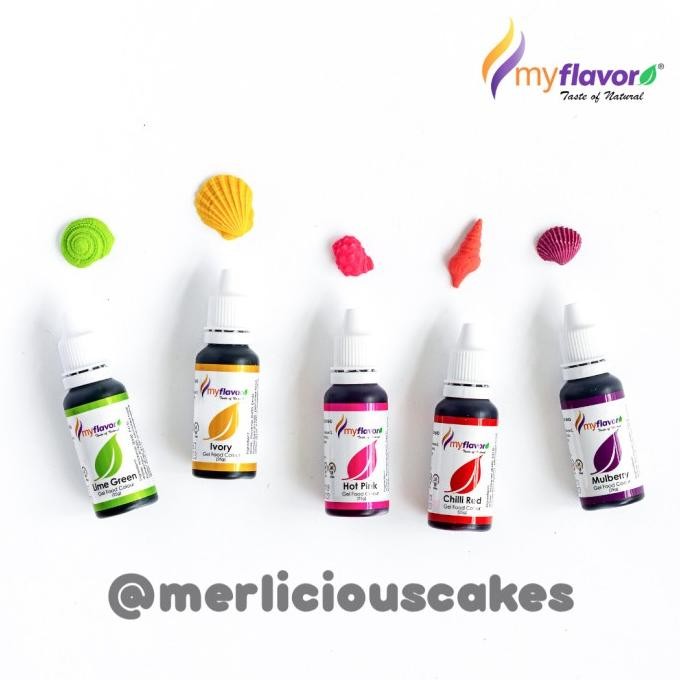 

Murah My Flavor Summer Crush Gel Food Color Set Food Colour