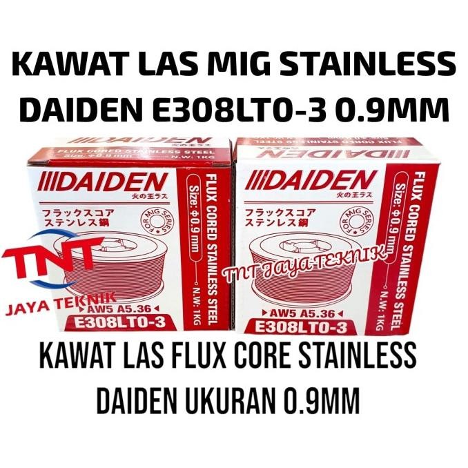 Murah Kawat Las Flux Core Stainless Daiden 0.9Mm / Kawat Las Mig Stainless