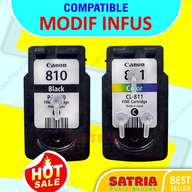 Cartridge 810 811 Catridge Canon Ip2770, Mp237 Siap Pakai Modif Infus Co