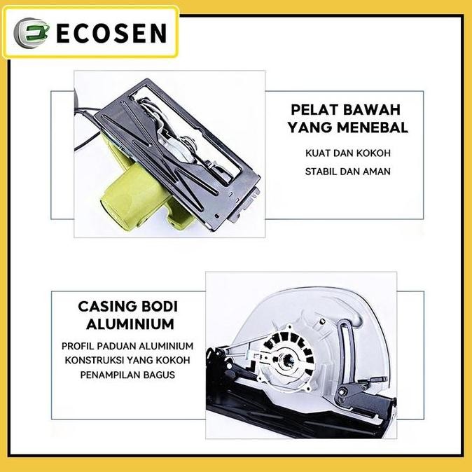 Sale Ecosen Gergaji Multifungsi Circular Saw Mesin Potong Kayu Mesin Serkel Kayu Mesin Potong Gergaj