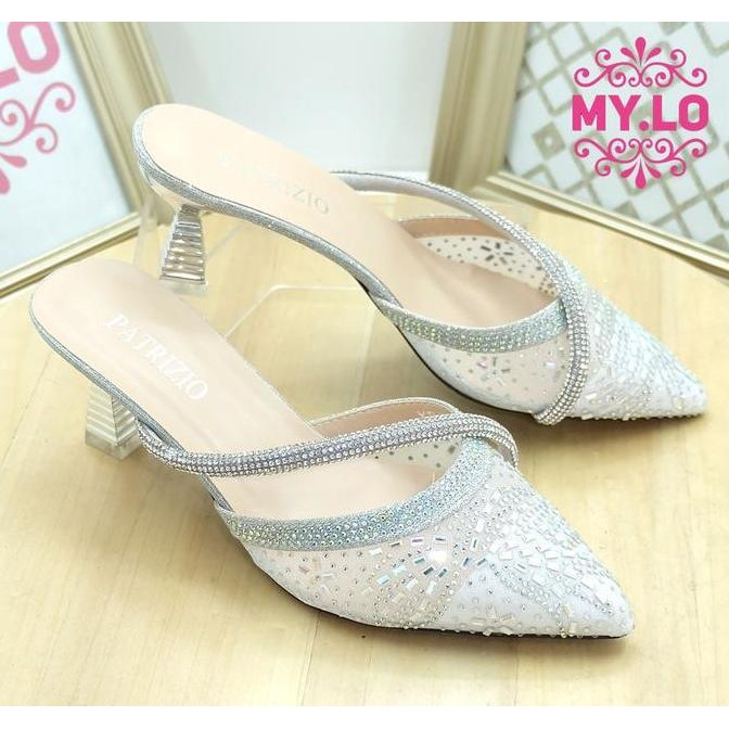 SANDAL PESTA WANITA HEELS WEDDING PEREMPUAN SELOP KEBAYA PENGANTIN SENDAL NIKAH LAMARAN HANTARAN WIS