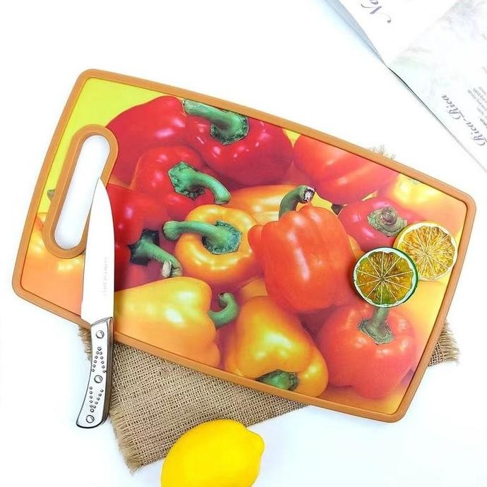 Talenan Plastik Gambar buah/Talenan Jumbo / Talenan Sayur/ warna random