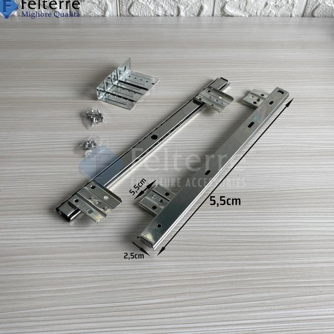 keyboard tray FELTERRE | tatakan mat sliding rel laci meja komputer HT