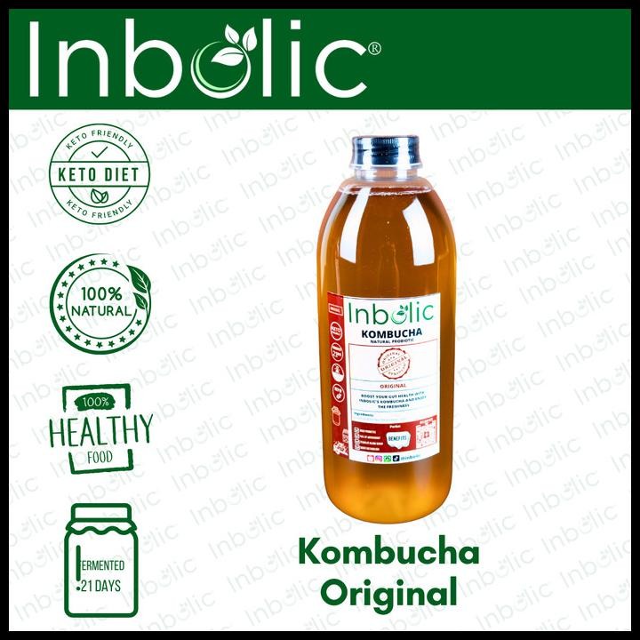 

Probiotic Healthy Drinks - Kombucha | Keto & Diabetes Friendly | 1L Original Best Seller