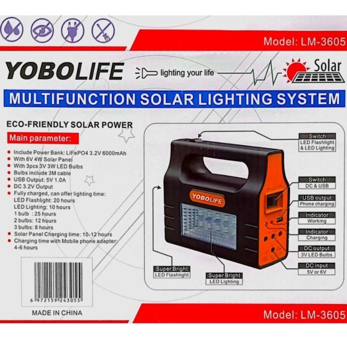 Portable Solar Panel Generator Kit Pembangkit Listrik Tenaga Surya Led Original Dan Terpercaya
