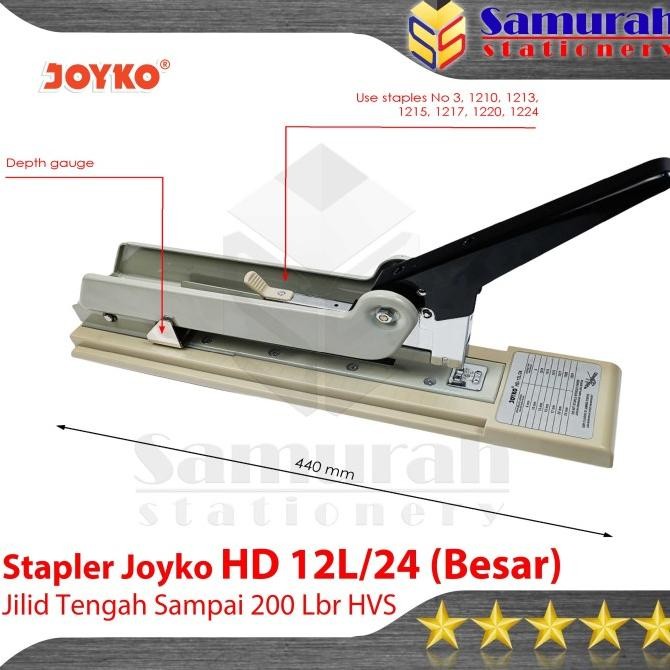 

STAPLER JOYKO HD-12L/24 BESAR / MESIN STAPLES JILID HD 12L 24 PANJANG ORIGINAL DAN TERPERCAYA