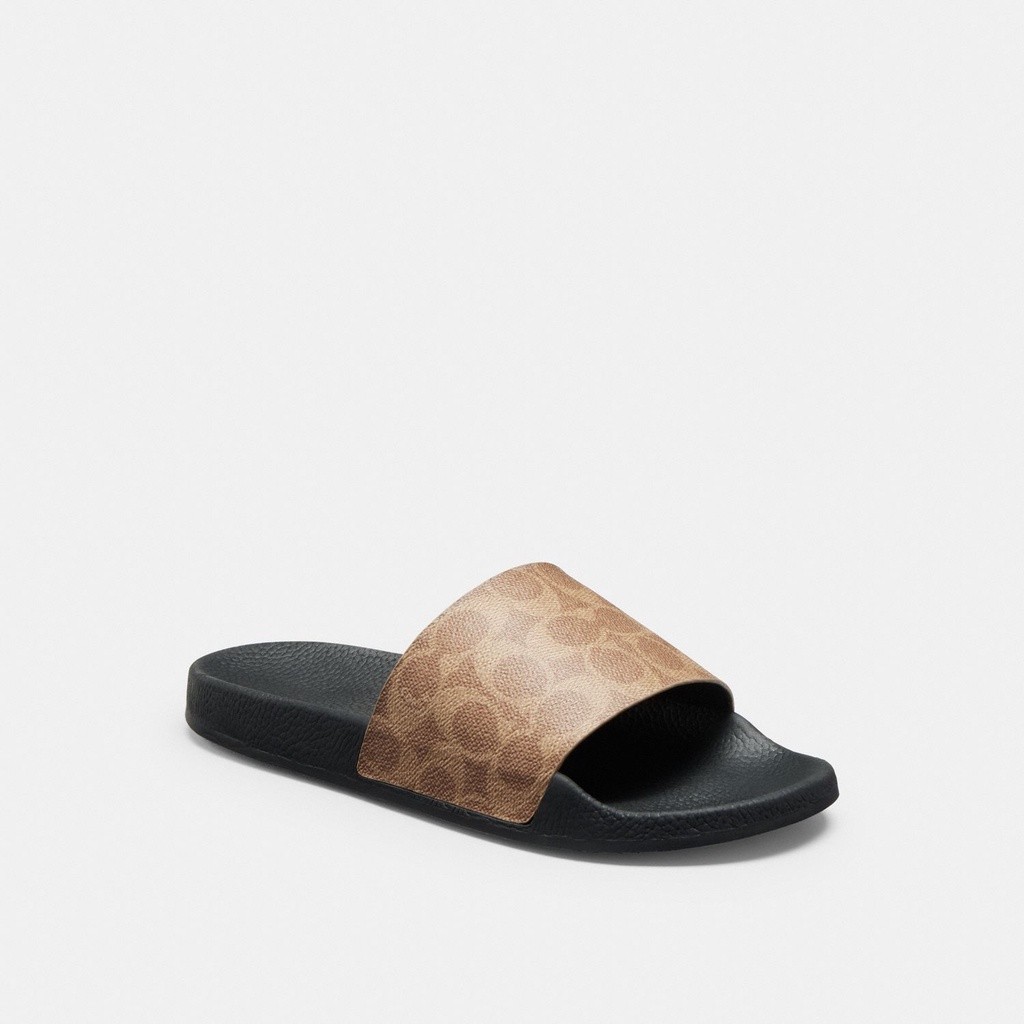 Coach Udele Sport Slide In Signature Canvas - Sandal Wanita