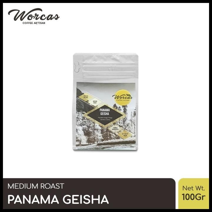 

Worcas Arabica Panama Geisha "Natural" 100Gr - Medium Roasted Coffee Original Best Seller