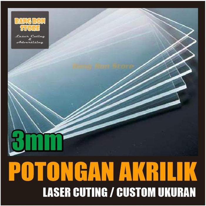 

Akrilik Potongan Custom / Laser Cutting Acrylic 3Mm Original Dan Terpercaya