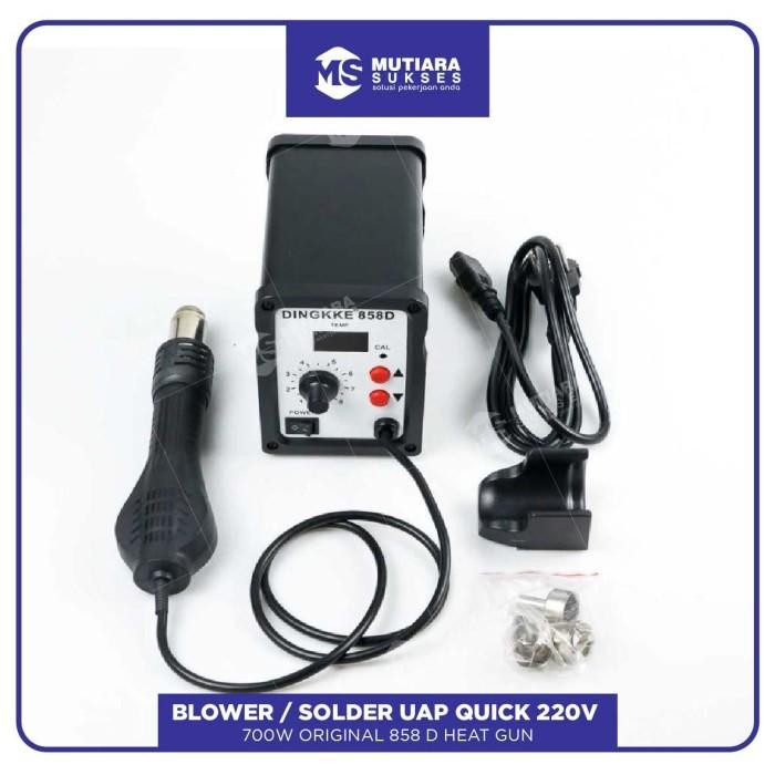 Blower / Solder Uap Quick 220V 700 W Original 858 D Heat Gun Original Dan Terpercaya